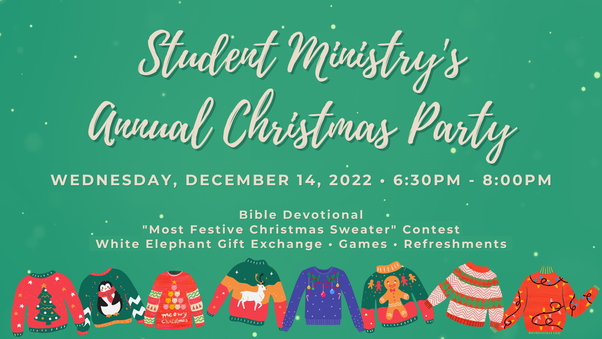 Student Ministry's Annual Christmas Party LBC Worship