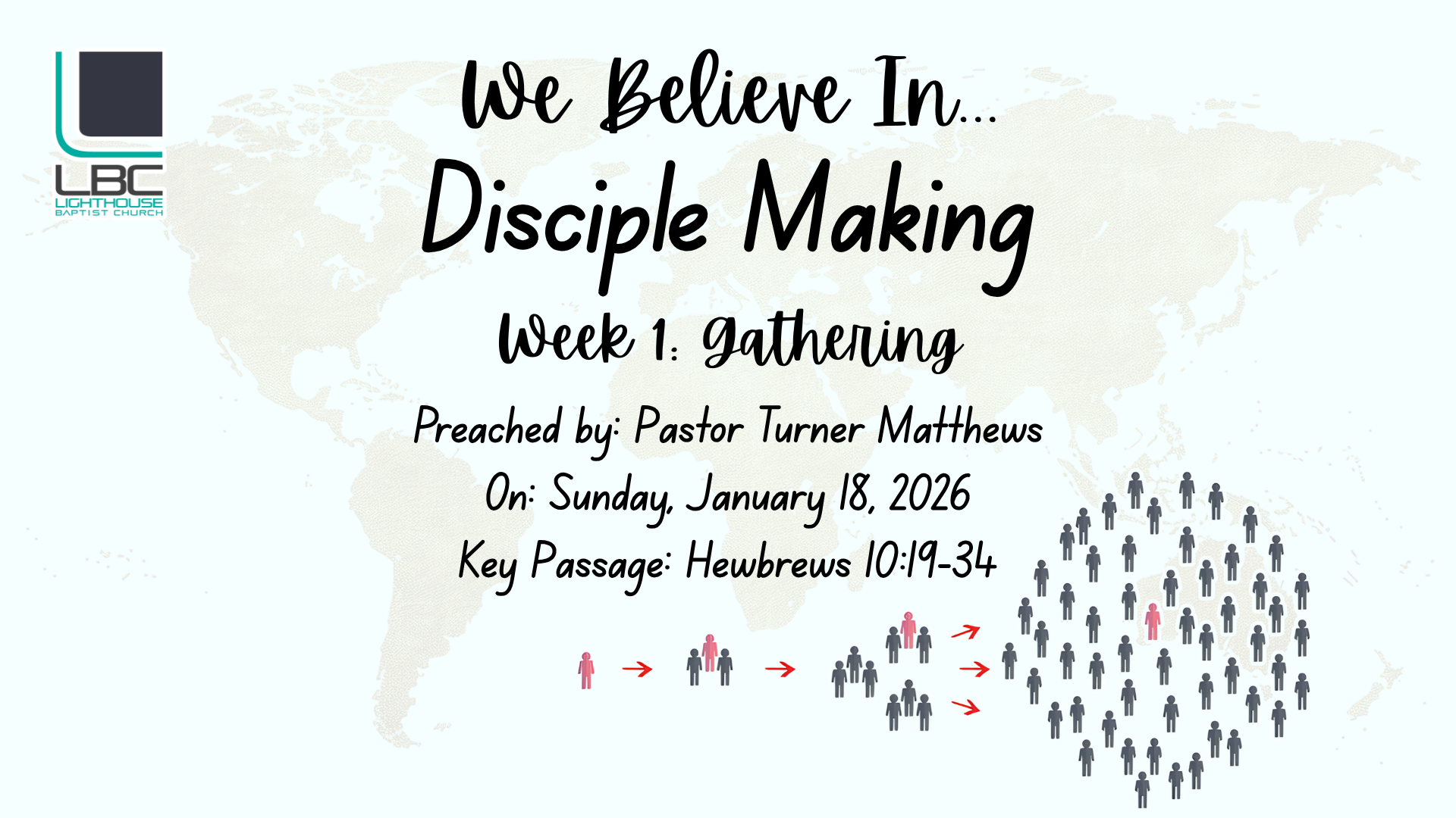 We Believe in...Disciple Making Week 1: Gathering