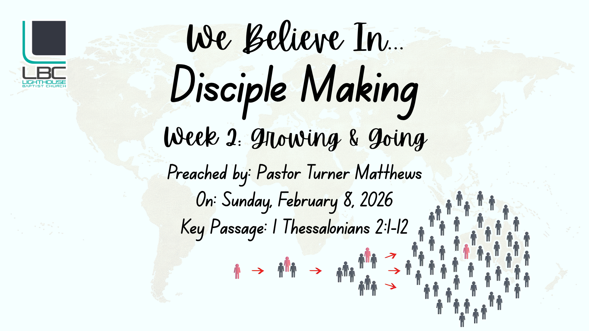 We Believe In...Disciple Making Week 2: Growing & Going